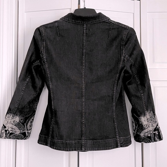 Escada Sport dark denim burnout blazer - Picture 2 of 12
